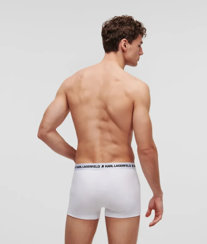 BOXER MONOCHROME AVEC LOGO – LOT DE 3