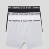 BOXER MONOCHROME AVEC LOGO – LOT DE 3