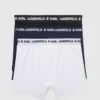 BOXER MONOCHROME AVEC LOGO – LOT DE 3