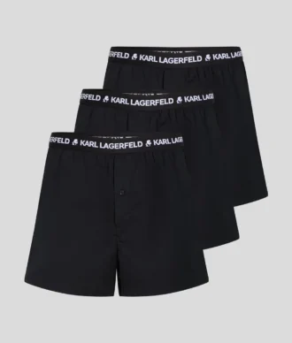 BOXER TISSU AVEC LOGO – LOT DE 3