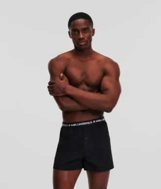 BOXER TISSU AVEC LOGO – LOT DE 3