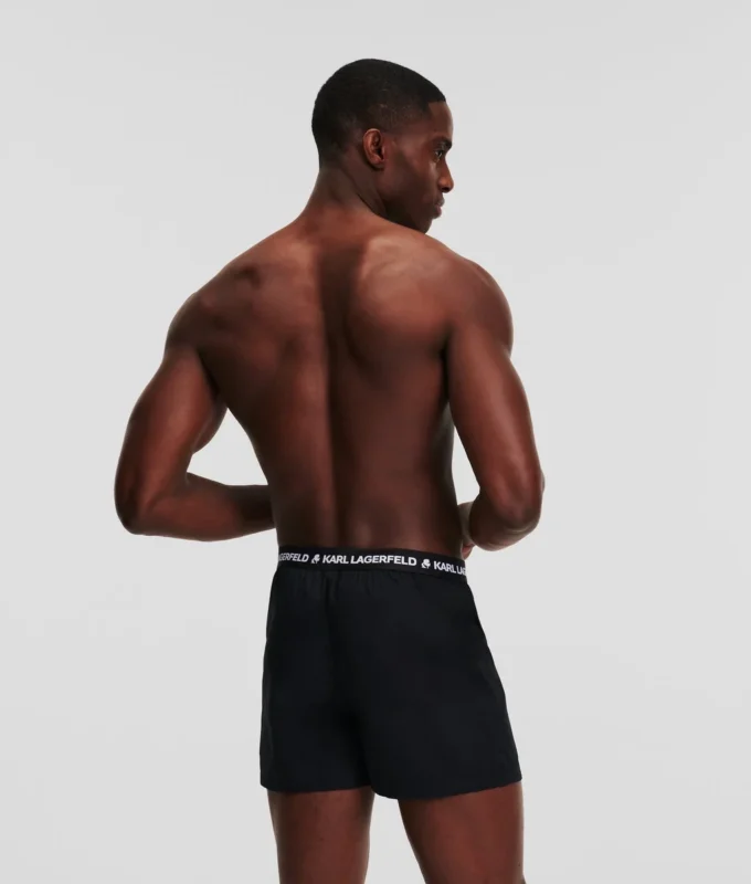 BOXER TISSU AVEC LOGO – LOT DE 3