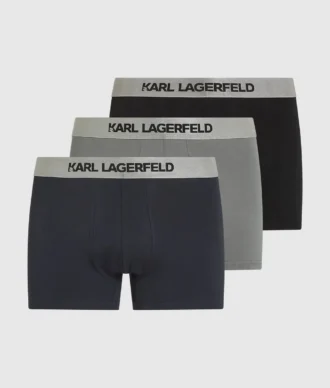 BOXERS AVEC LOGO MÉTALLIQUE – LOT DE 3