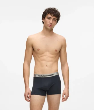 BOXERS AVEC LOGO MÉTALLIQUE – LOT DE 3