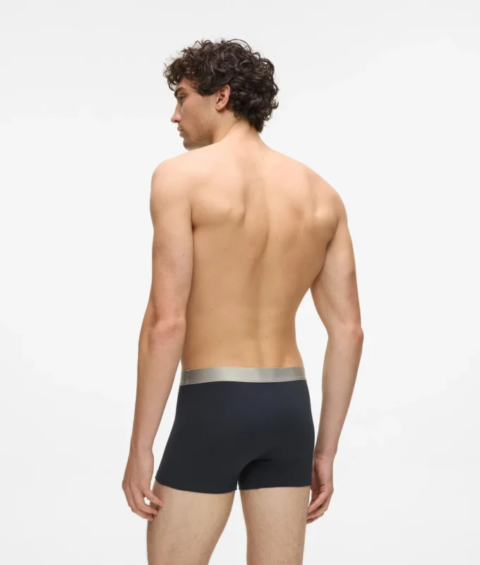 BOXERS AVEC LOGO MÉTALLIQUE – LOT DE 3
