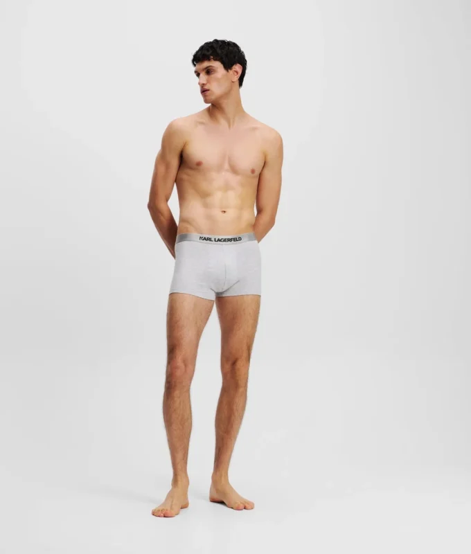 BOXERS AVEC LOGO MÉTALLIQUE – LOT DE 3