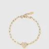 Bracelet à breloques en forme de cœur