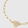 Bracelet à breloques en forme de cœur