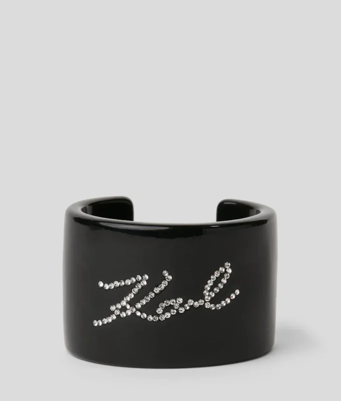 BRACELET MANCHETTE À STRASS K/SIGNATURE BRACELET MANCHETTE À STRASS K/SIGNATURE