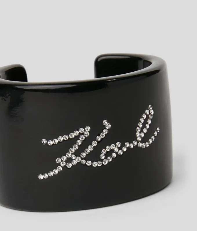 BRACELET MANCHETTE À STRASS K/SIGNATURE BRACELET MANCHETTE À STRASS K/SIGNATURE