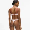 Bralette à imprimé cœur