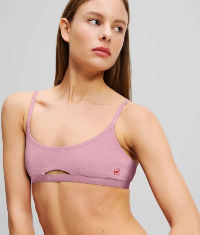 BRALETTE À TROU D&rsquo;OBSERVATION ET CÔTELÉE IKON