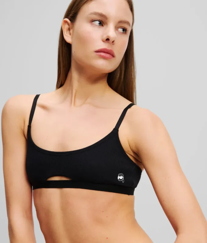 BRALETTE À TROU D&rsquo;OBSERVATION ET CÔTELÉE IKON