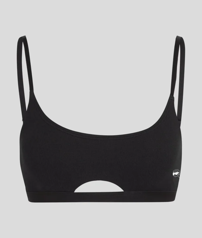 BRALETTE À TROU D&rsquo;OBSERVATION ET CÔTELÉE IKON