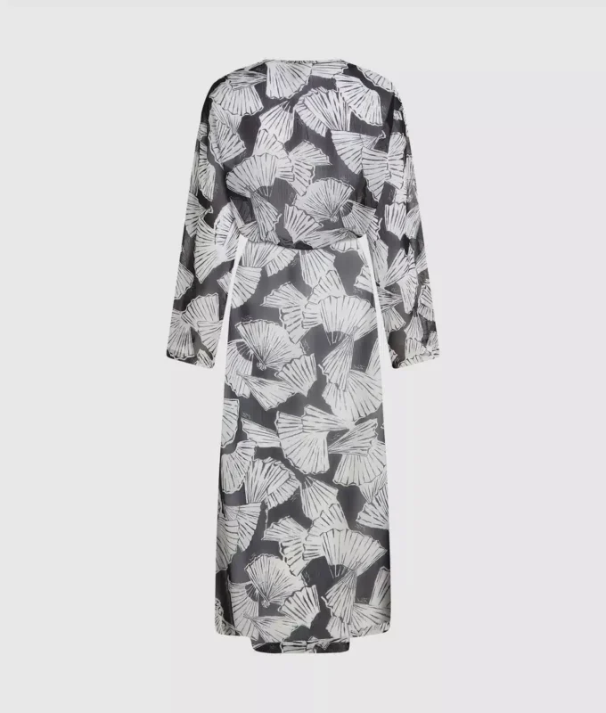 Caftan à imprimé éventail Caftan à imprimé éventail