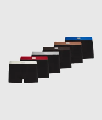 Caleçons élastiques avec étiquette logo – lot de 7