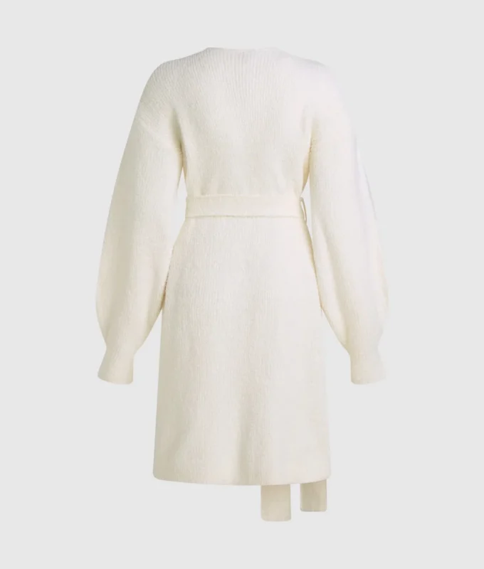 Cardigan d’intérieur en molleton signature Cardigan d’intérieur en molleton signature