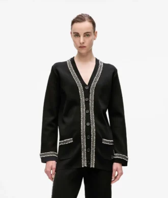 Cardigan à détails bouclés