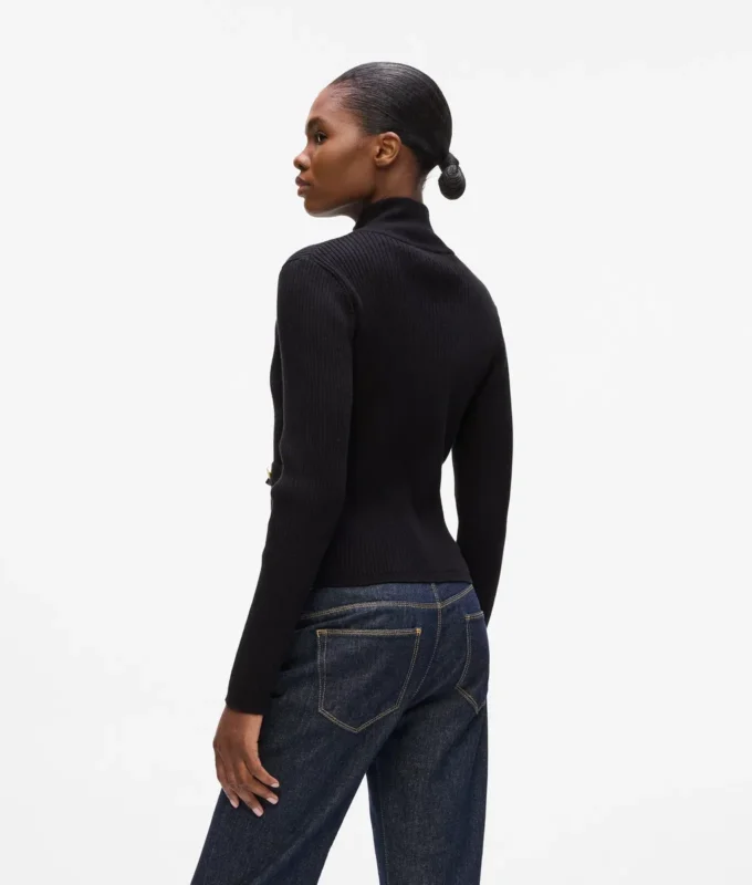 Cardigan en maille côtelée