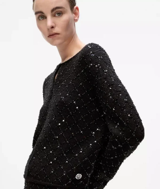 Cardigan à paillettes