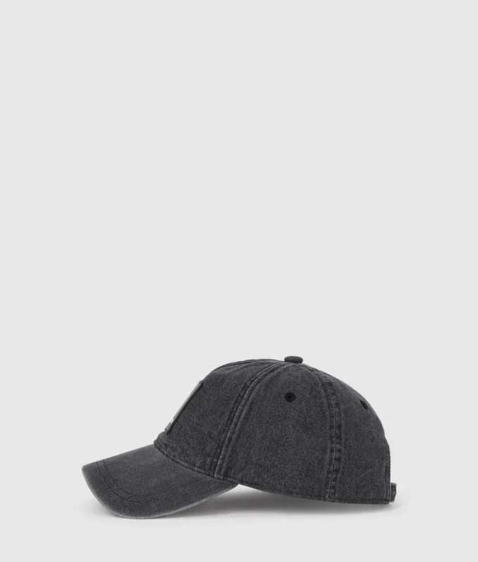 Casquette en denim avec logo