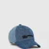 Casquette en denim clair bicolore Casquette en denim clair bicolore