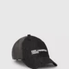 Casquette en denim foncé bicolore