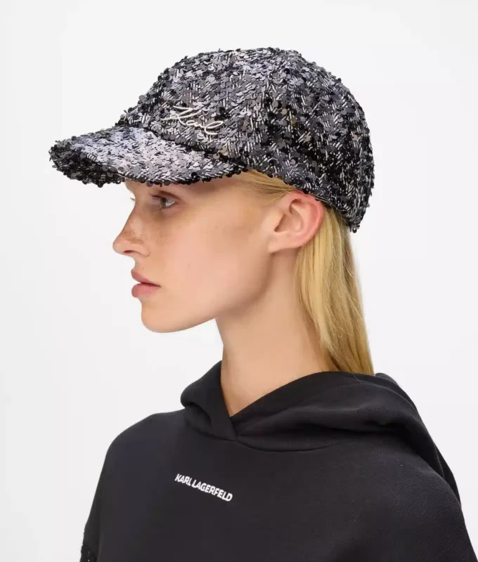 Casquette à paillettes K/Signature Casquette à paillettes K/Signature
