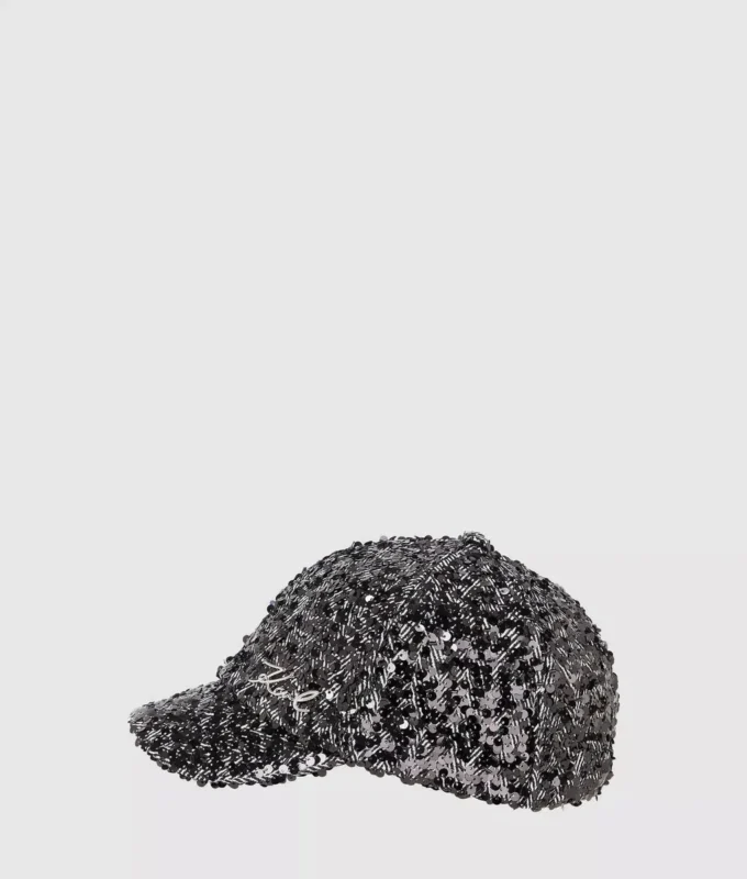 Casquette à paillettes K/Signature Casquette à paillettes K/Signature