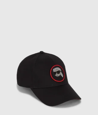 Casquette transformable à patchs en strass Ikon