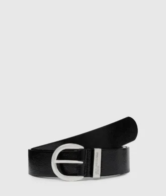 Ceinture en cuir à boucle ronde