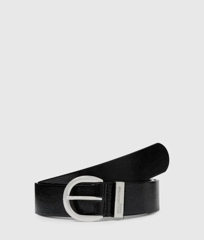 Ceinture en cuir à boucle ronde Ceinture en cuir à boucle ronde
