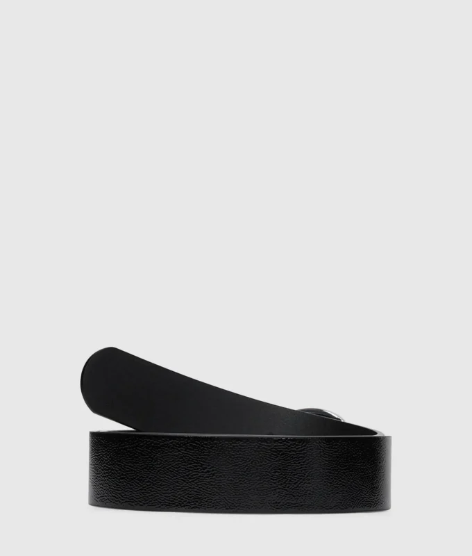 Ceinture en cuir à boucle ronde Ceinture en cuir à boucle ronde