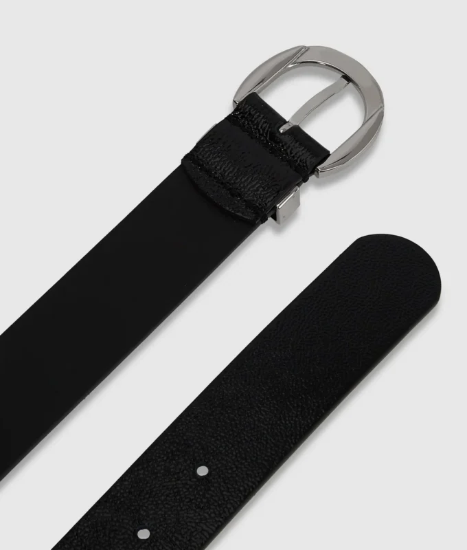 Ceinture en cuir à boucle ronde Ceinture en cuir à boucle ronde