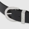 Ceinture en cuir à boucle ronde Ceinture en cuir à boucle ronde