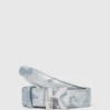 Ceinture en denim avec logo K
