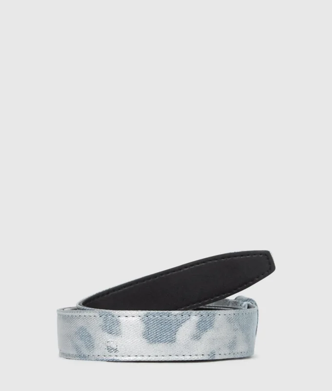 Ceinture en denim avec logo K