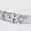 Ceinture en denim avec logo K