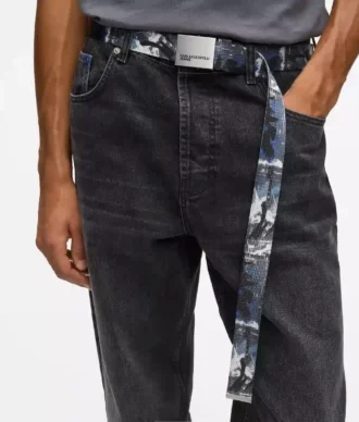 Ceinture en toile imprimée graffiti