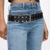 Ceinture large cloutée