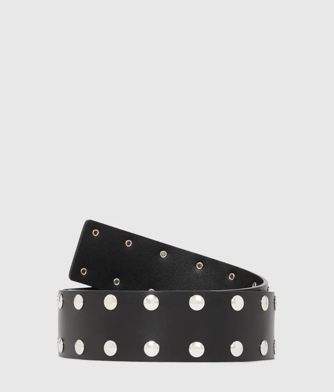 Ceinture large cloutée