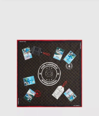 charpe ikon monogram avec tampons de voyage 1 330x388 - &Eacute;charpe Ikon Monogram avec tampons de voyage
