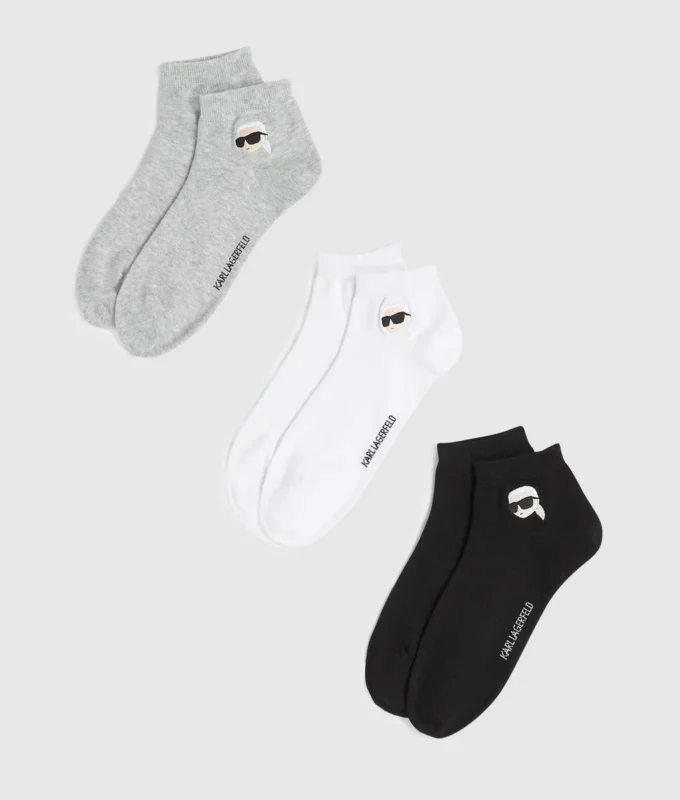 Chaussettes courtes Ikon – lot de 3 Chaussettes courtes Ikon – lot de 3