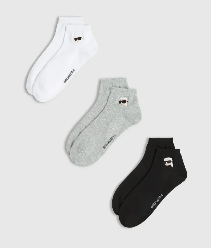 Chaussettes courtes Ikon – lot de 3 Chaussettes courtes Ikon – lot de 3