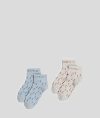 CHAUSSETTES COURTES K/MONOGRAM – LOT DE 2