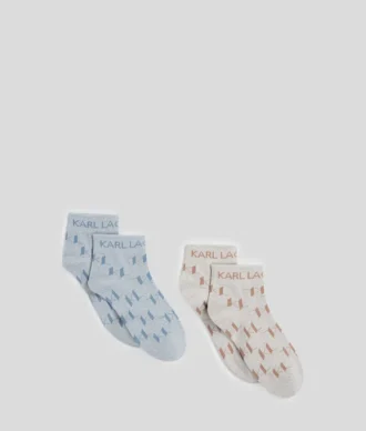 CHAUSSETTES COURTES K/MONOGRAM – LOT DE 2