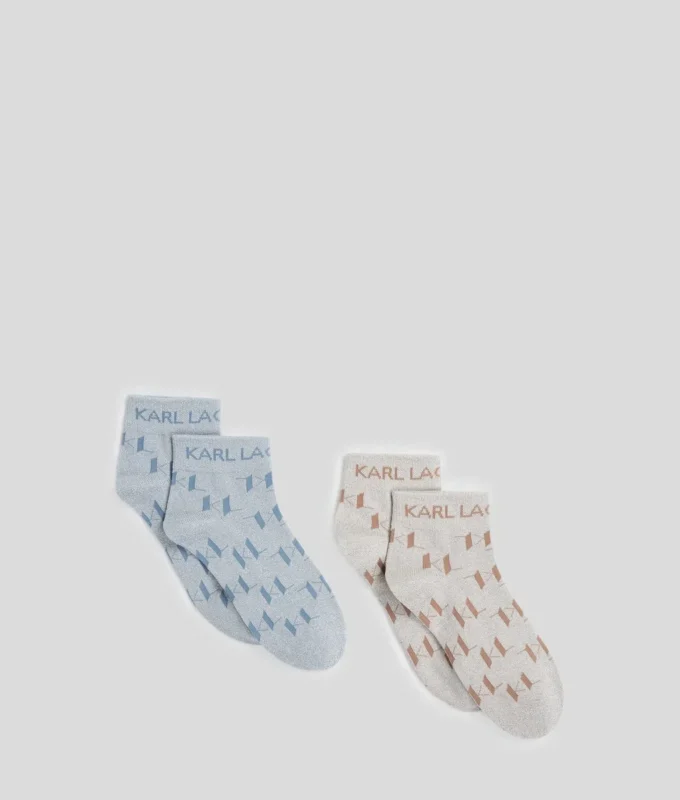 CHAUSSETTES COURTES K/MONOGRAM – LOT DE 2 CHAUSSETTES COURTES K/MONOGRAM – LOT DE 2
