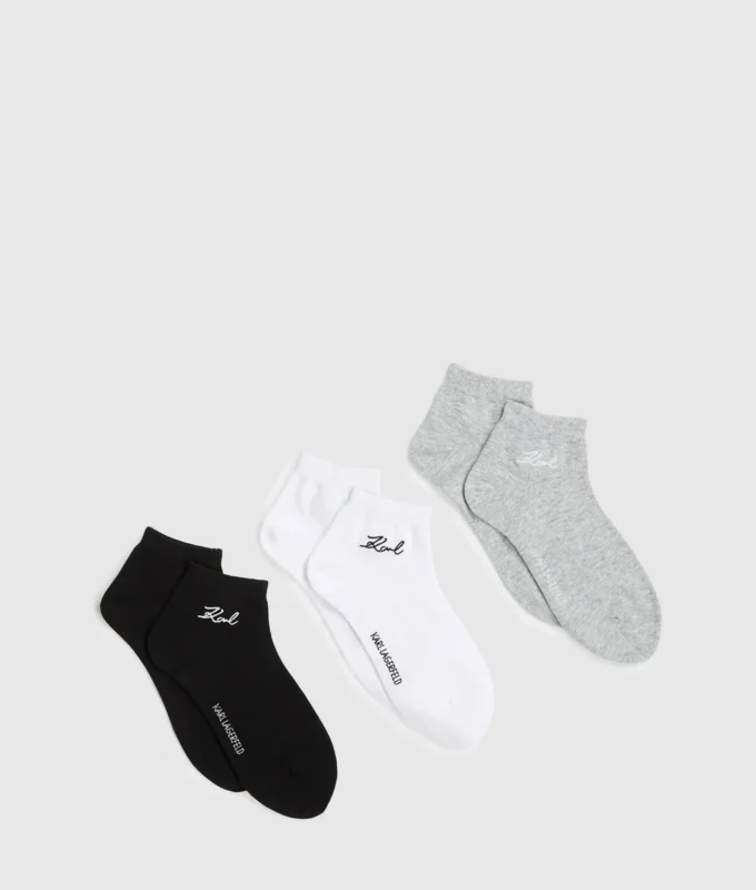 Chaussettes courtes signature – lot de 3