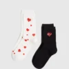 Chaussettes Hearts – lot de 2 Chaussettes Hearts – lot de 2