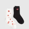 Chaussettes Hearts – lot de 2 Chaussettes Hearts – lot de 2